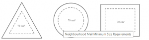 neighbourhood mail requirements