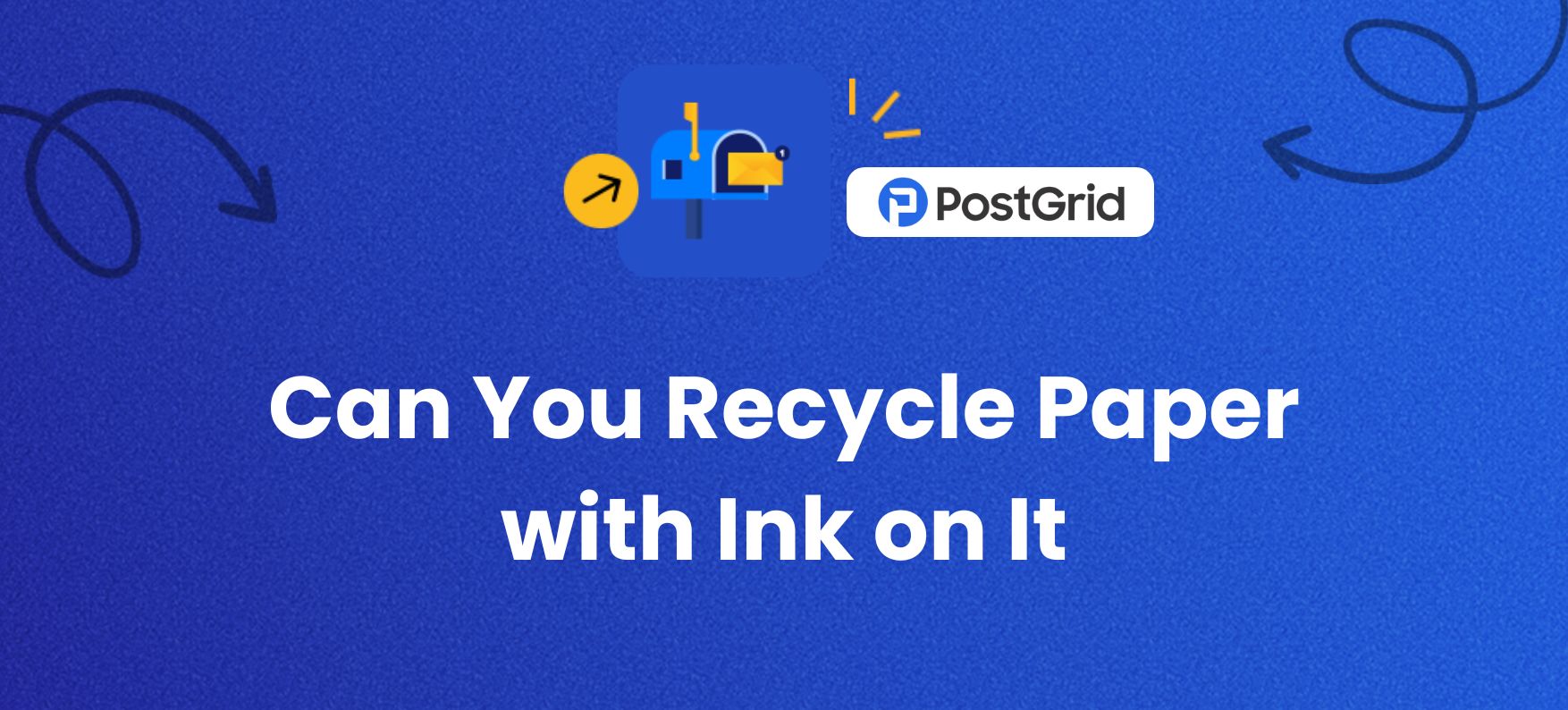 recycling paper with ink